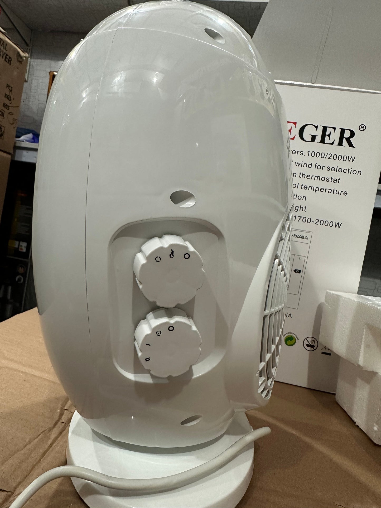 Lot Imported Haeger Sceneric HEATER + FAN — 2-in-1