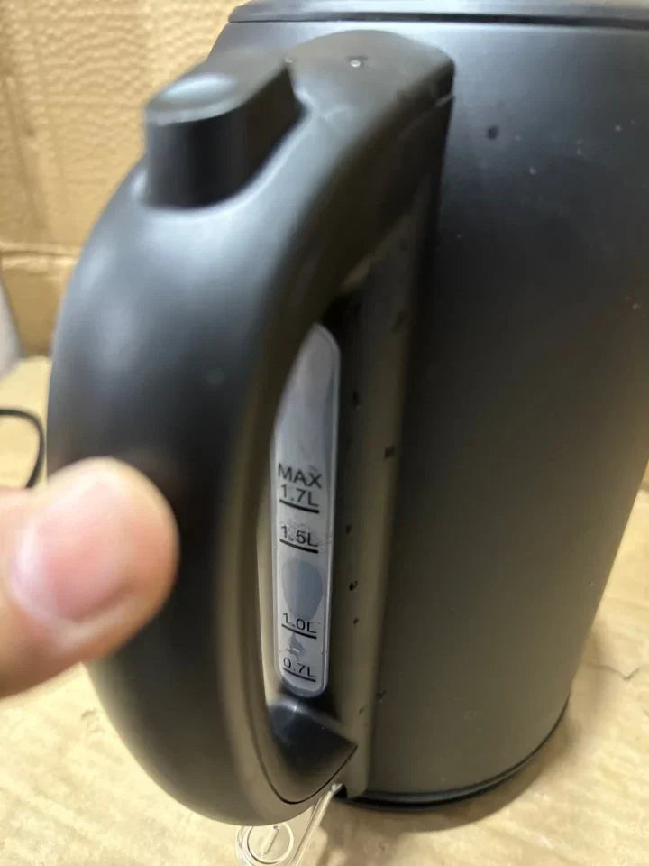 Uk lot imported Silver crest Logik 1.7L jet black cordless kettle