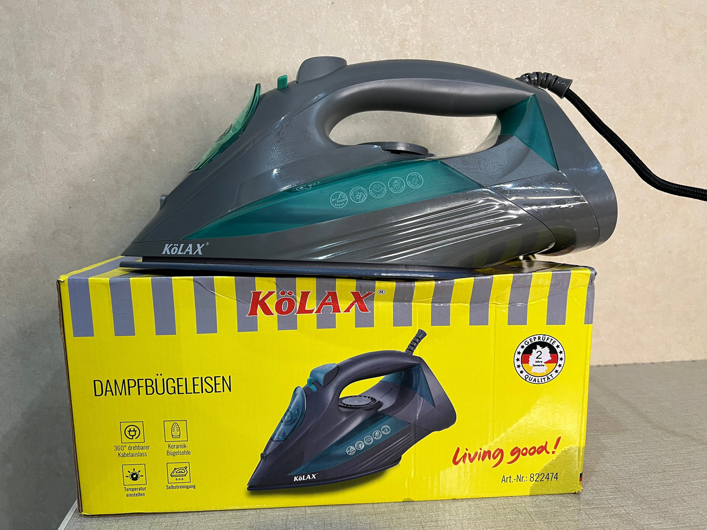 German Lot Imported Kolax 2400W Steam Iron