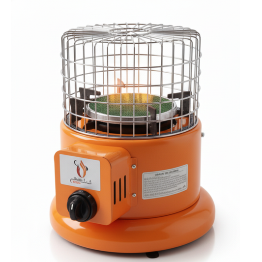 Alkhalij Black Portable Gas Heater + Stove | Winter Essential