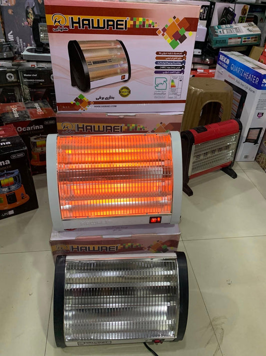 Hawaei 1200W 4-Rod Quartz Heater | 2+2 Switch Child Lock Safety | Iran Imported