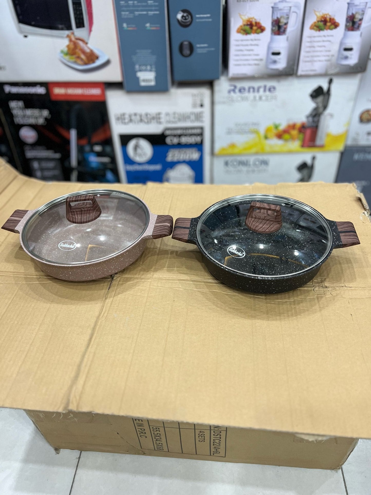 Bakhschie Granite Coating Shallow Casserole