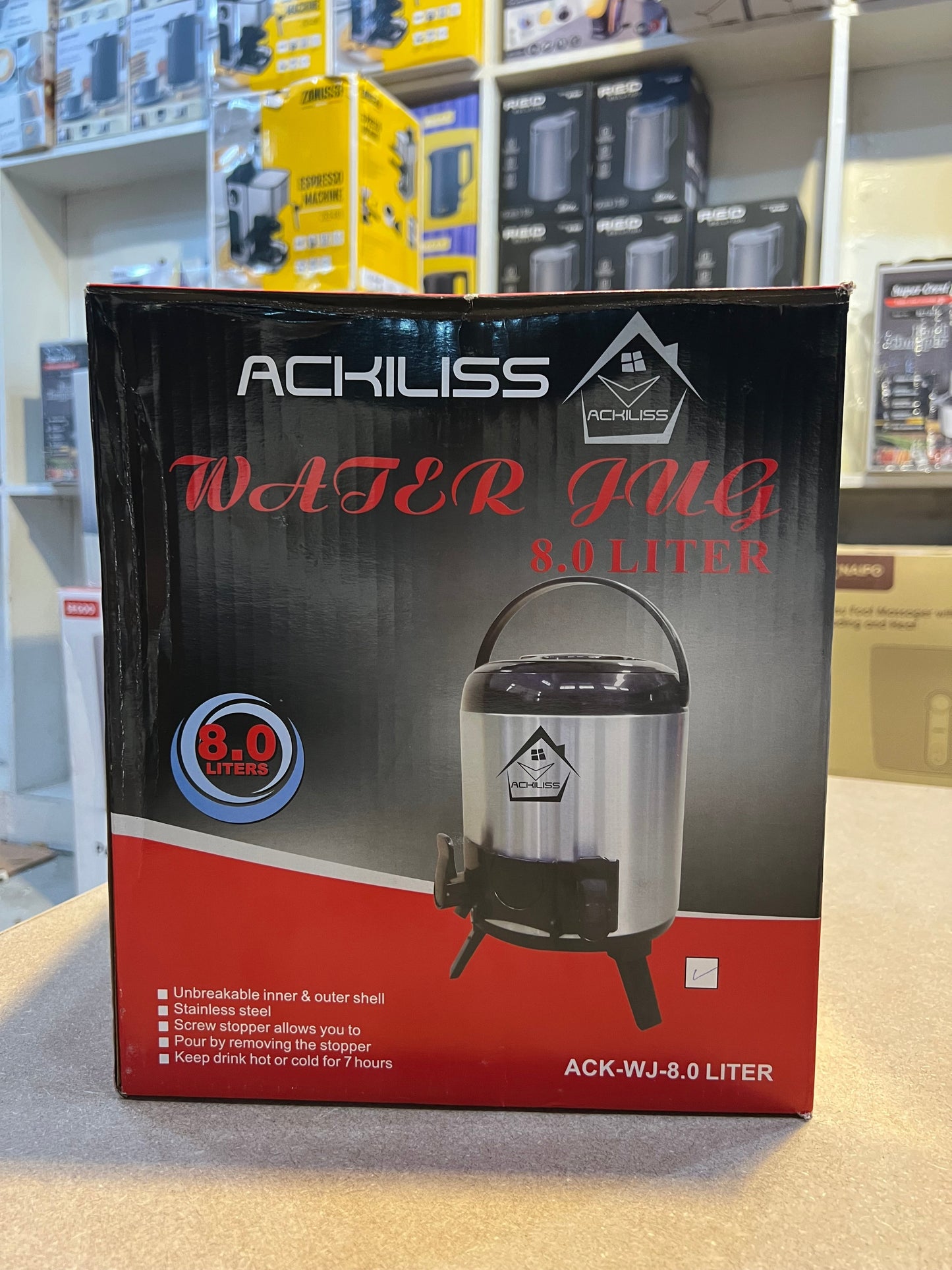 Ackiliss Hot & Cold Water Cooler 8Litre Capacity