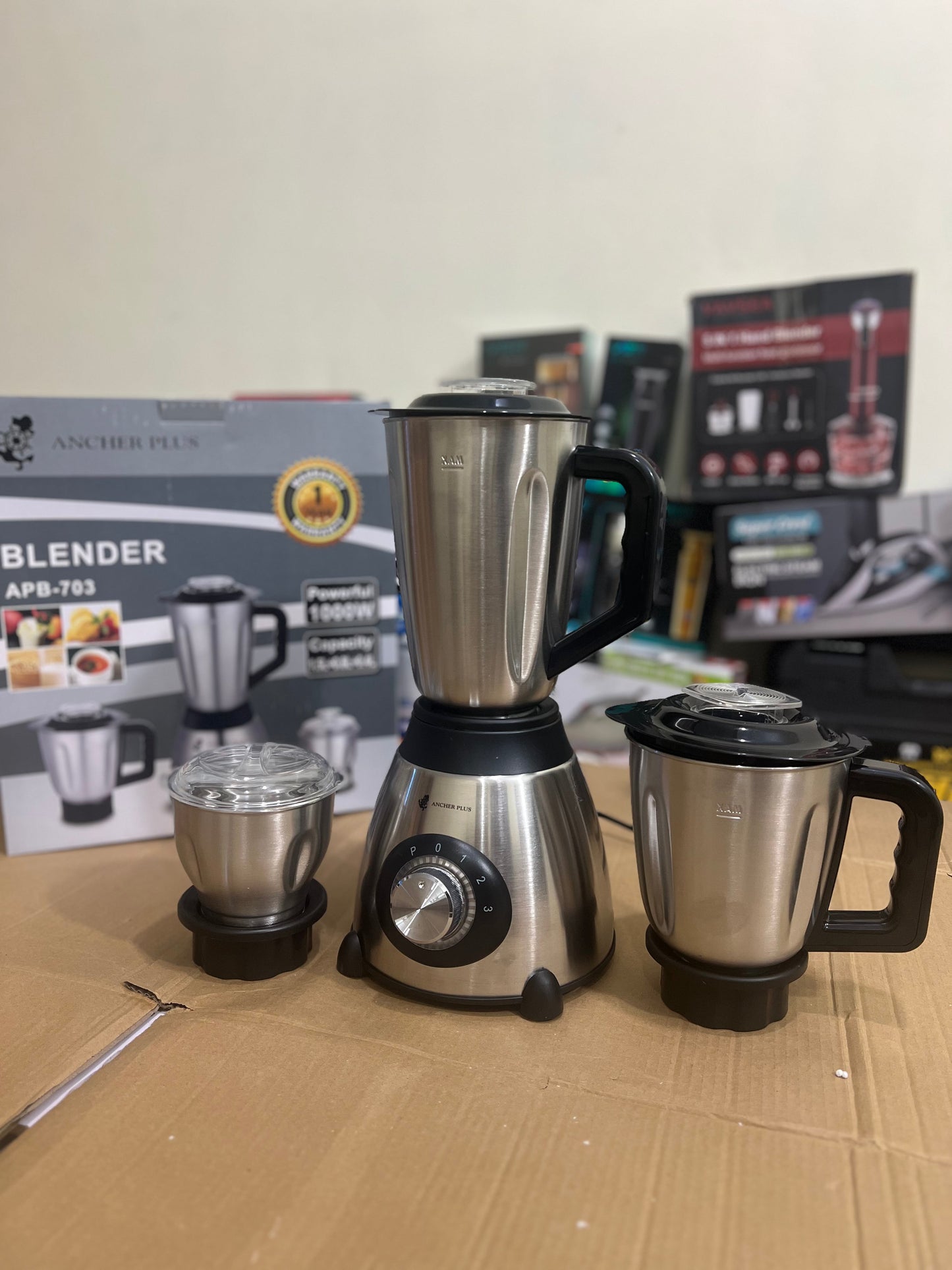 Anchor plus 3 in 1 stainless steel blender