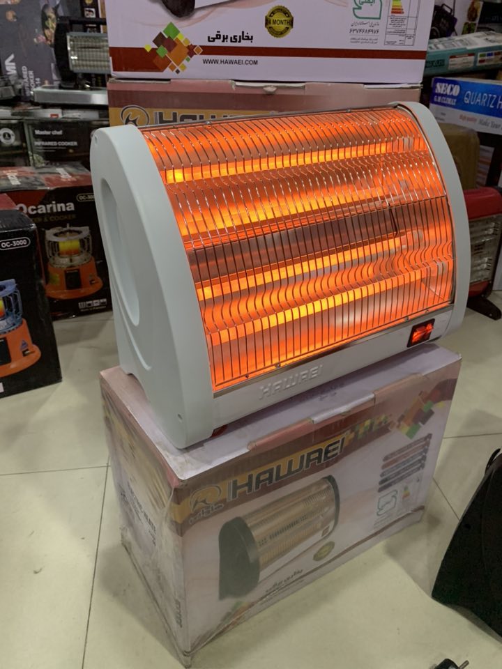 Hawaei 1200W 4-Rod Quartz Heater | 2+2 Switch Child Lock Safety | Iran Imported