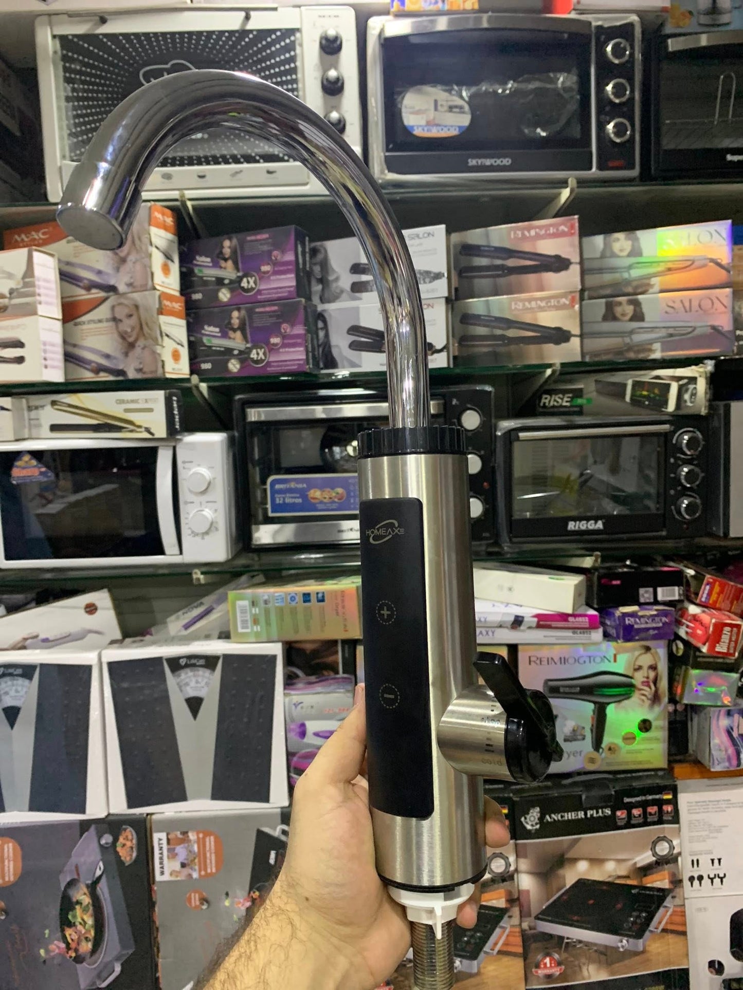 Homeaxe Instant Electric Hot Water Tap | Adjustable Temperature | Kitchen & Bathroom