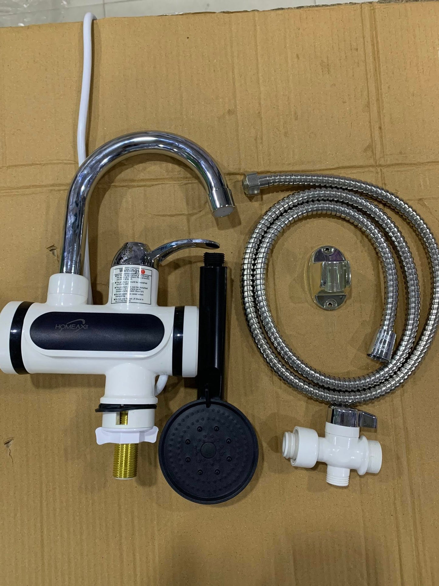 Homeaxe 3000W Instant Hot Water Tap & Shower Head | Digital Display 2-in-1