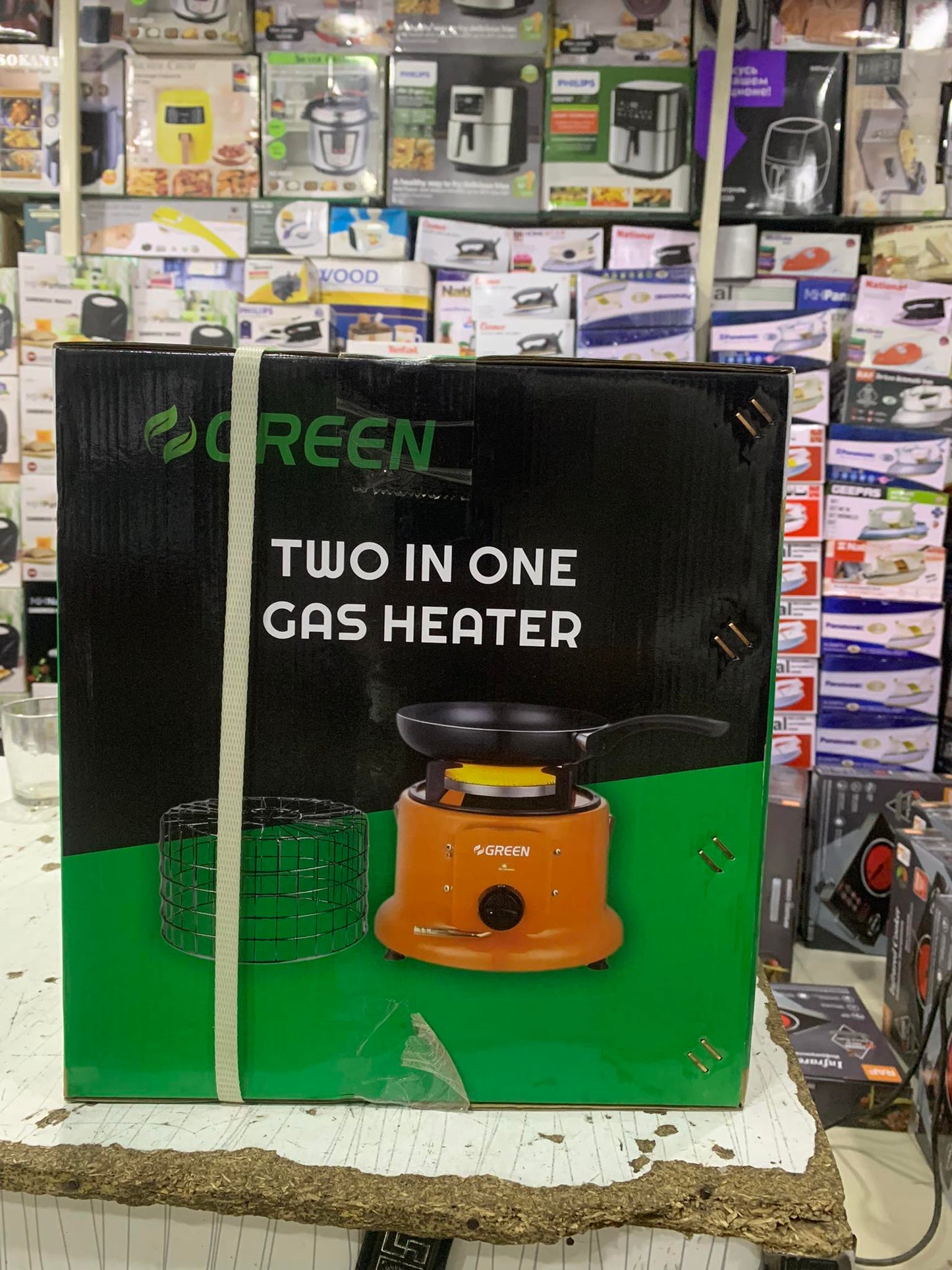 Portable 2-in-1 Room Heater & Choola | Automatic LPG/NG Ceramic Plate