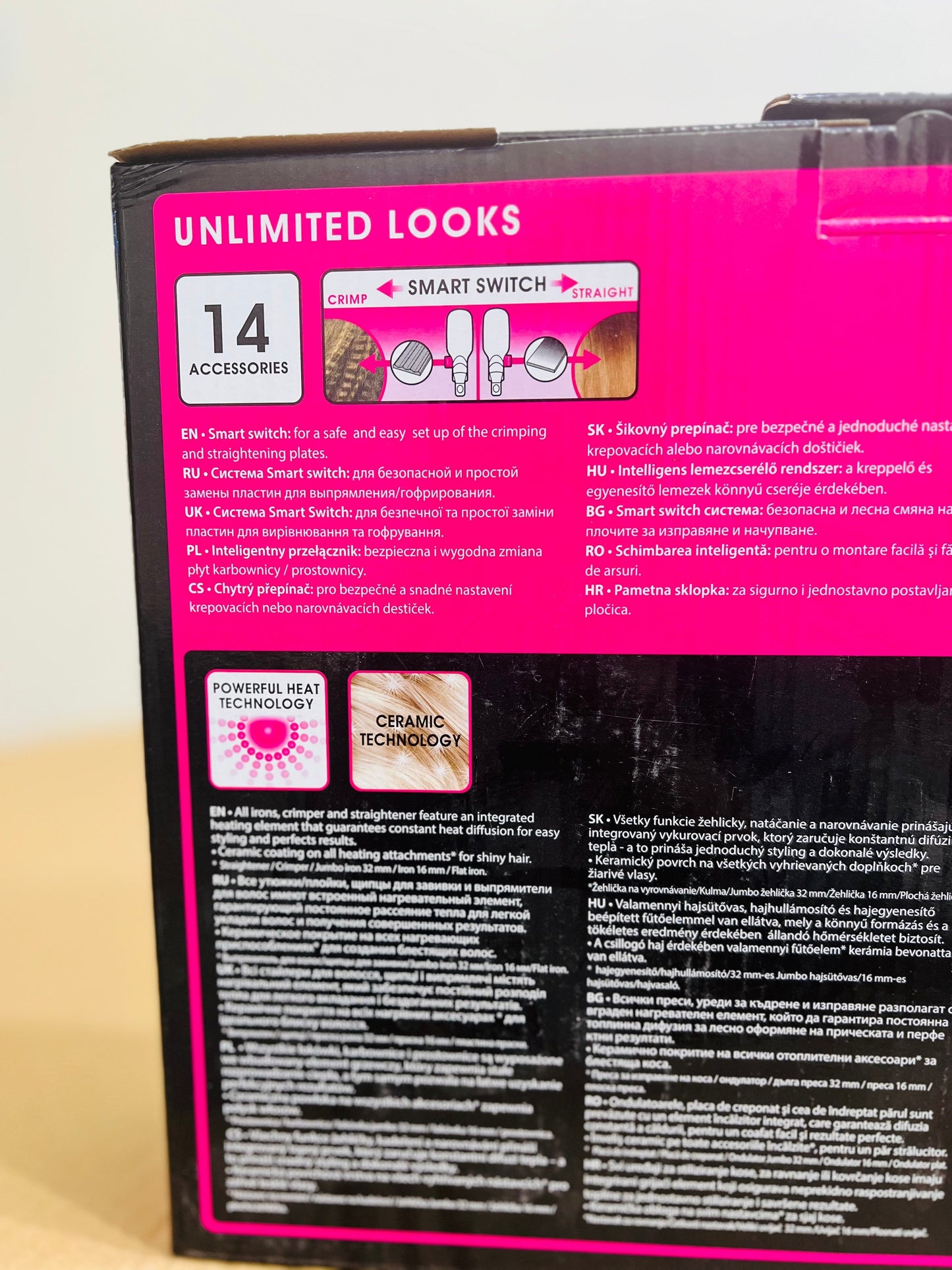 Germany lot 14 in 1 Rowenta hair straightener set