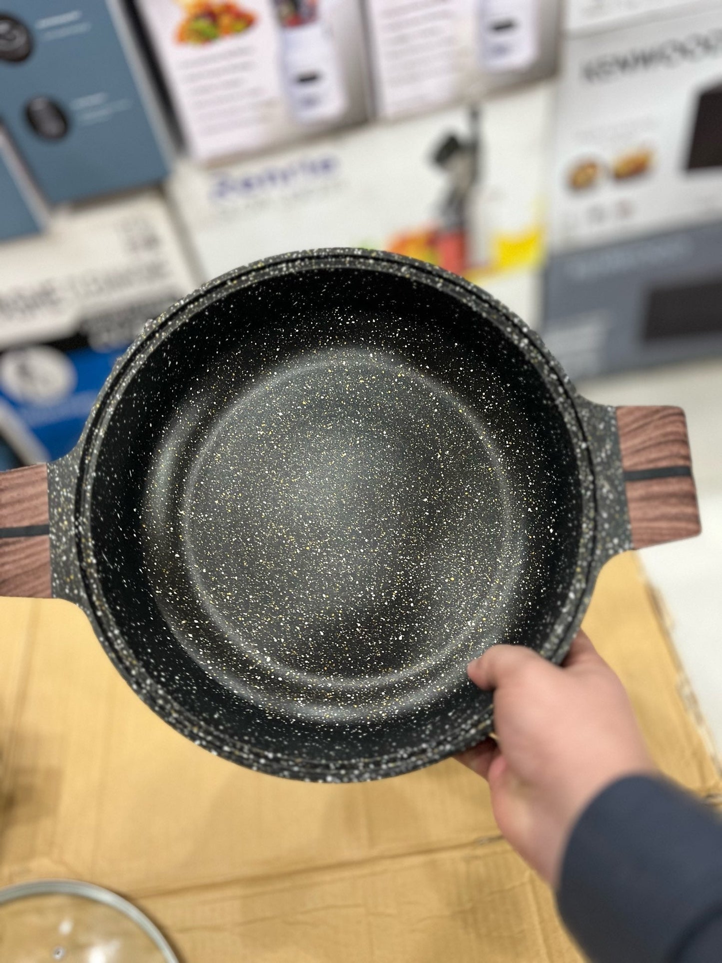 Bakhschie Granite Coating Shallow Casserole