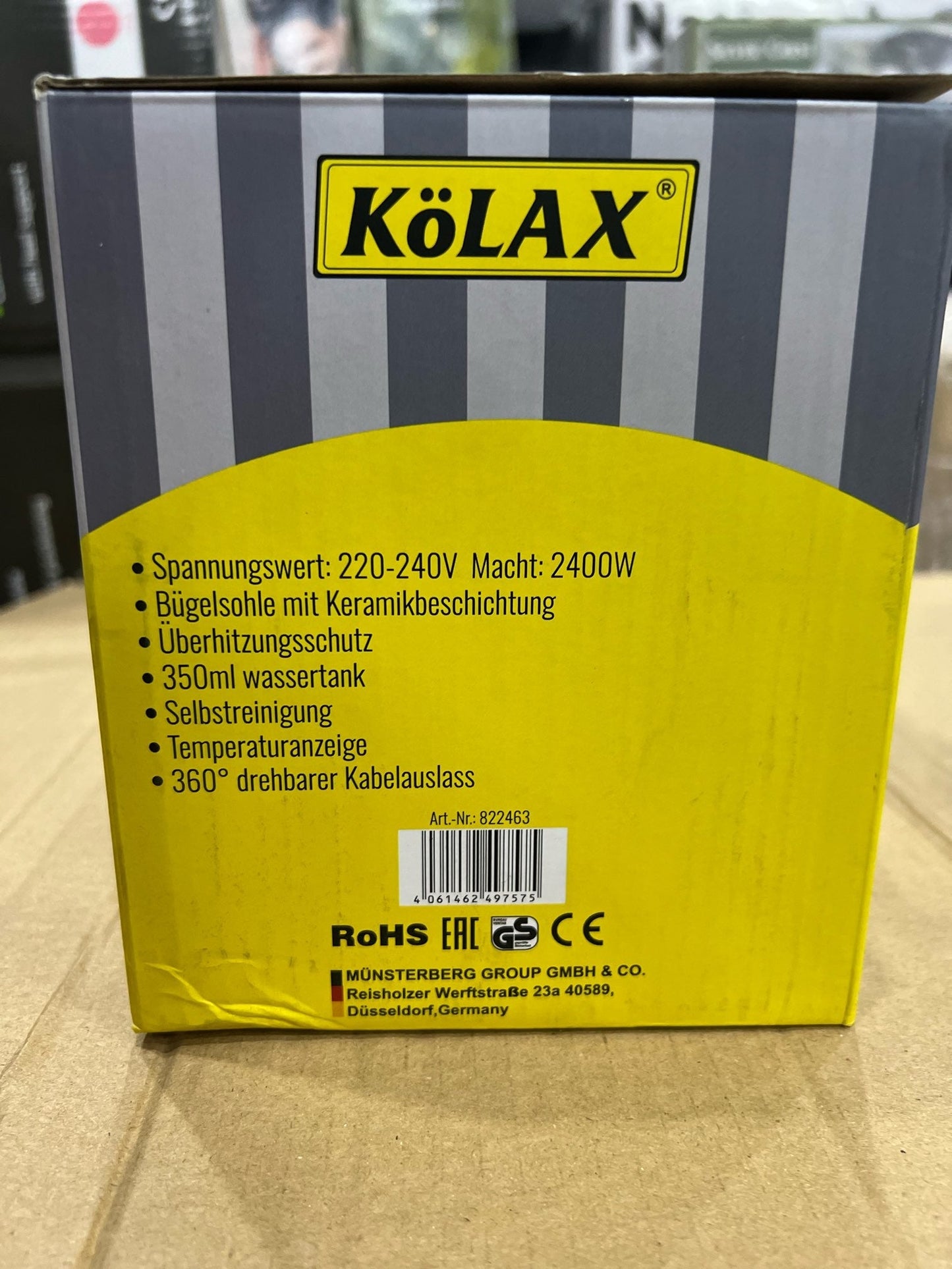 Kolax Germany Brand Steam Iron