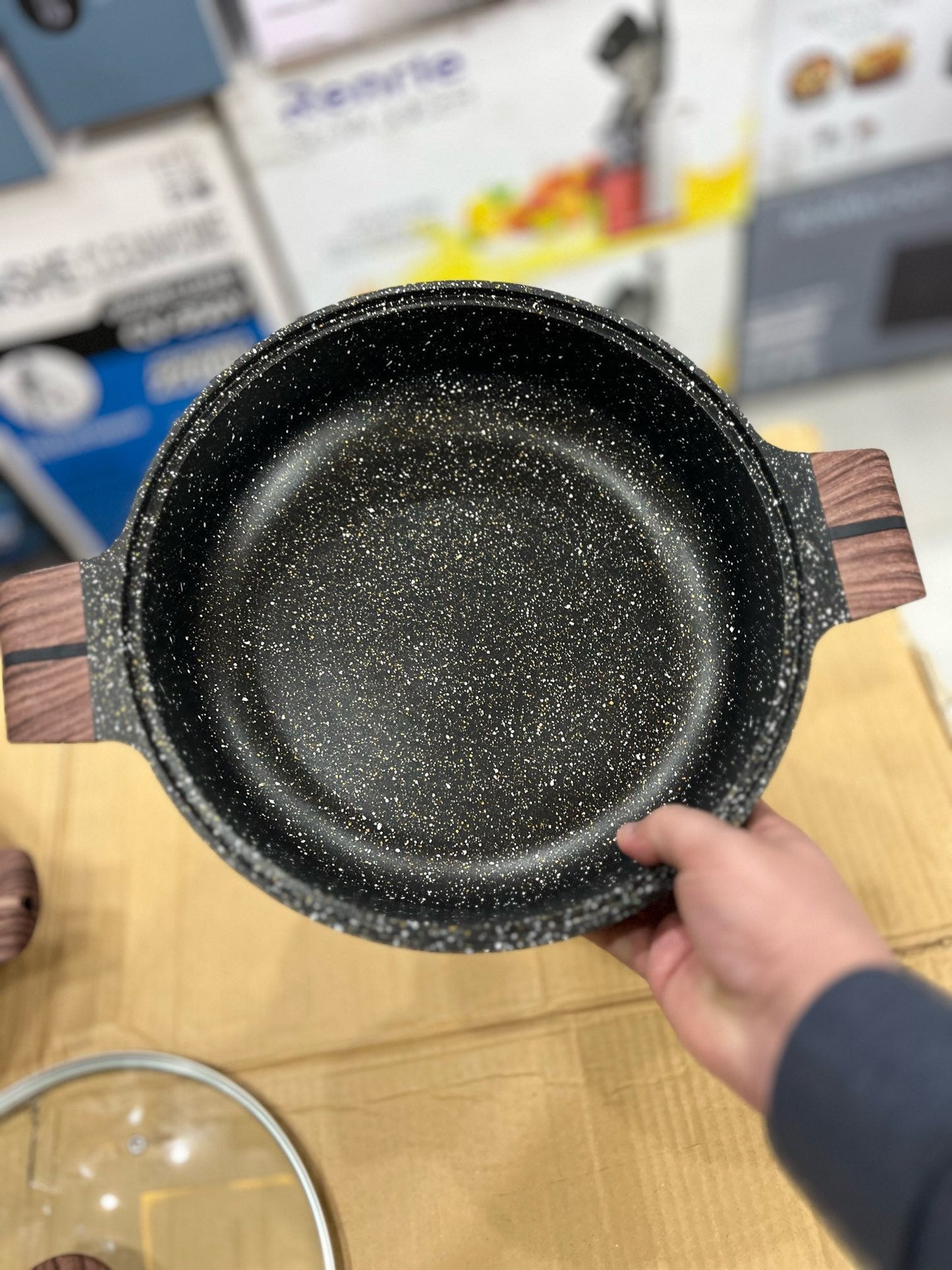 Bakhschie Granite Coating Shallow Casserole