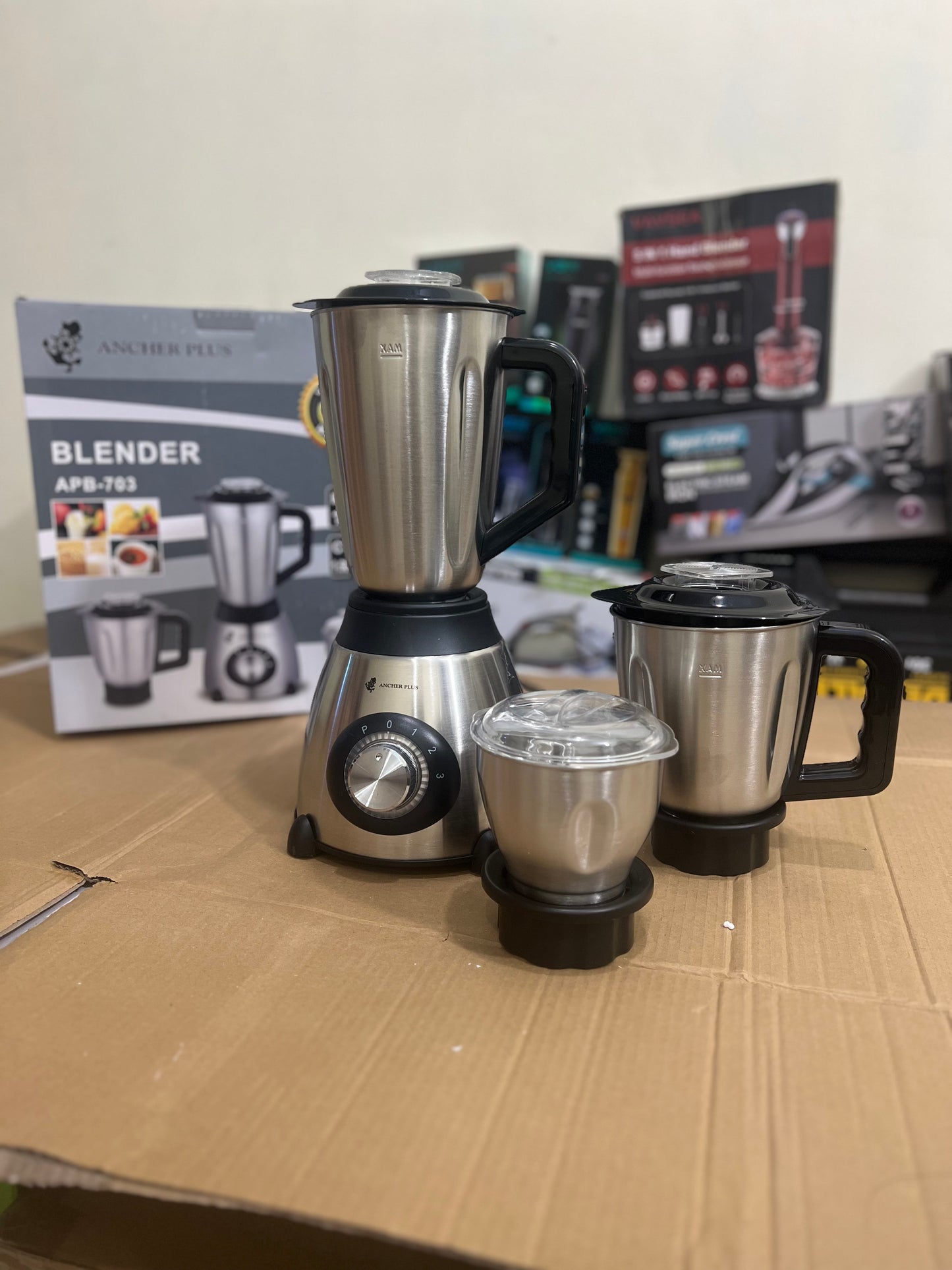 Anchor plus 3 in 1 stainless steel blender