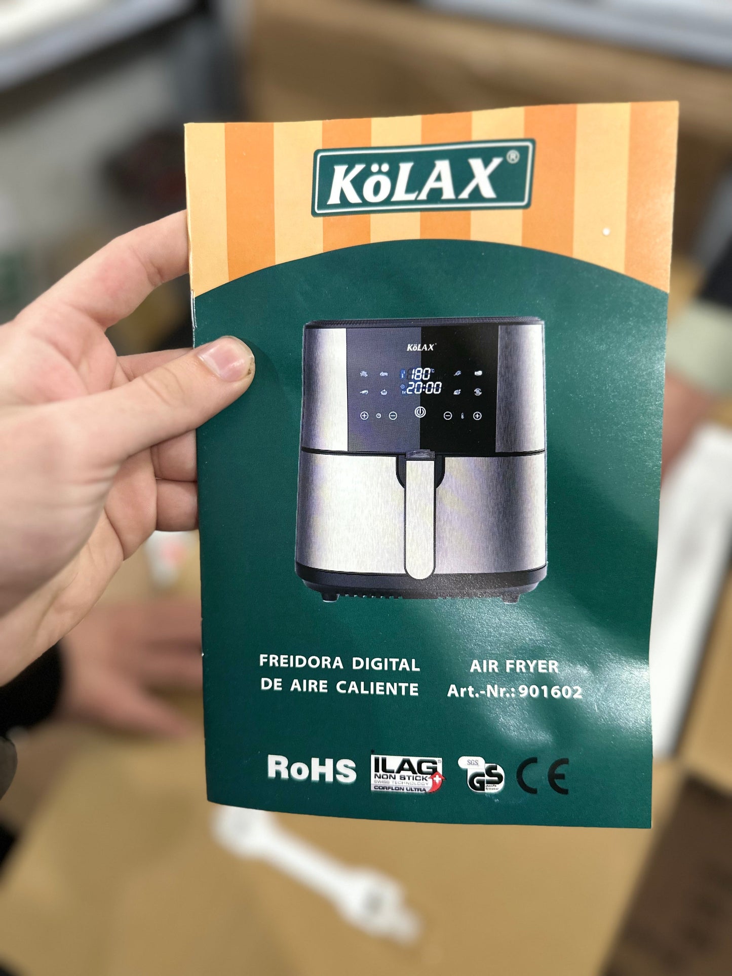 German Imported Kolax Air Fryer 9.8L