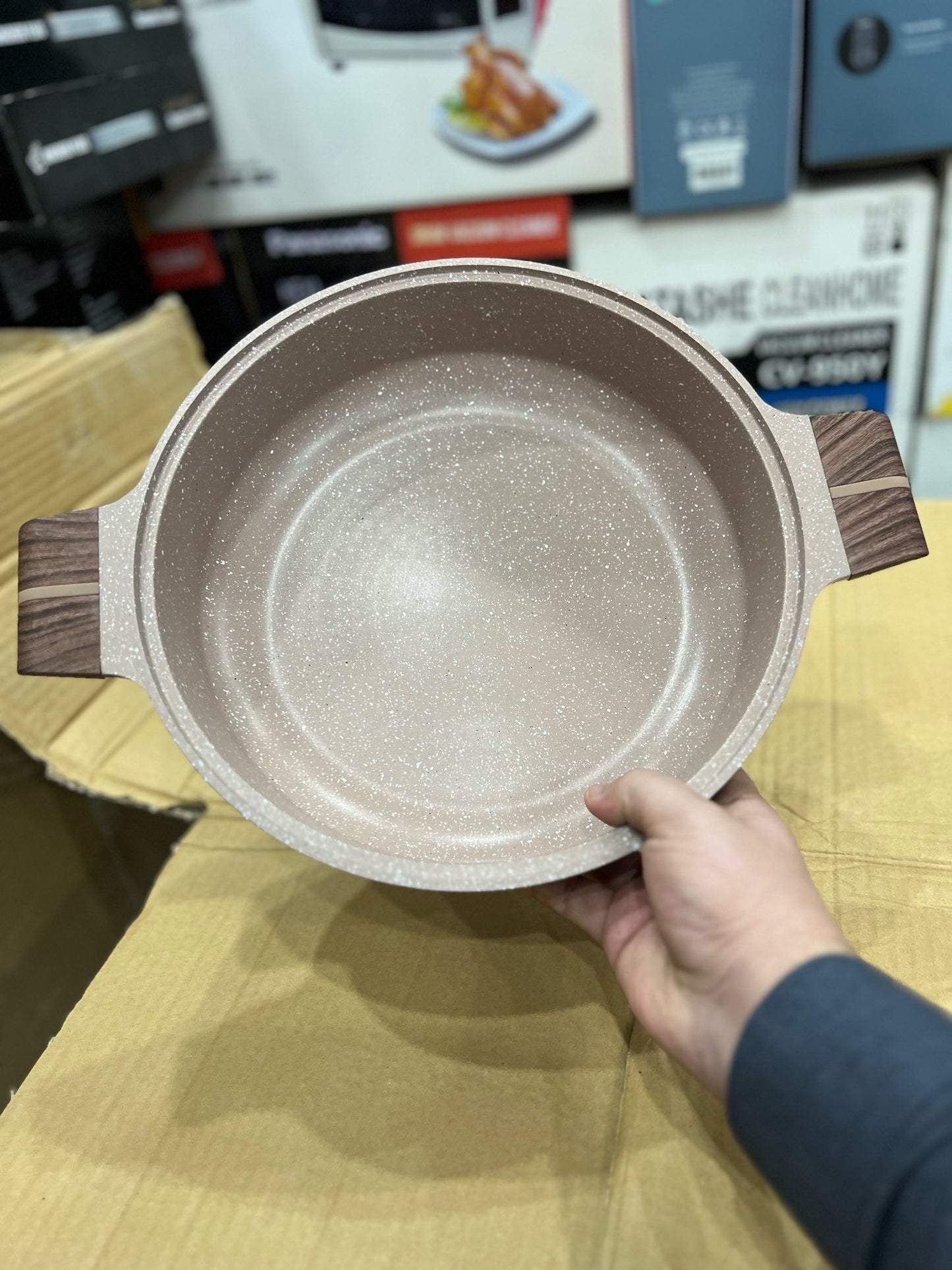 Bakhschie Granite Coating Shallow Casserole