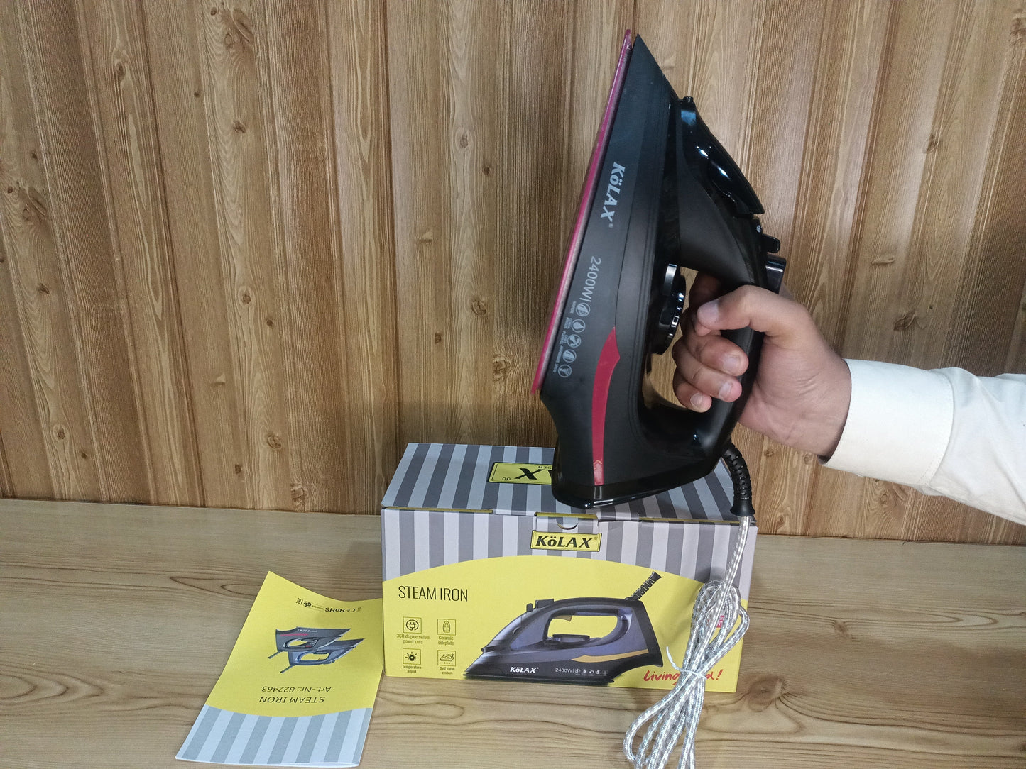 Kolax Germany Steam Iron 2400W || 2 Year Warranty