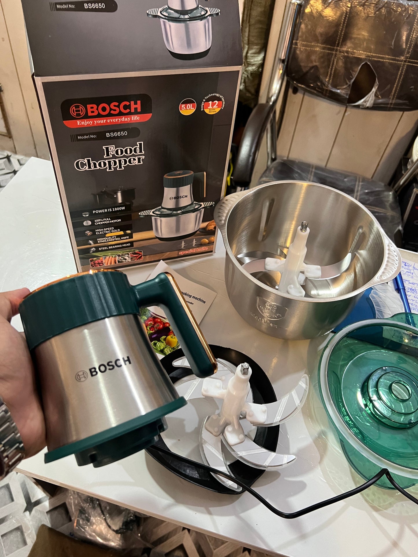 Lot Imported 5L BOSCH brand Meat and Vegetable Chopper
