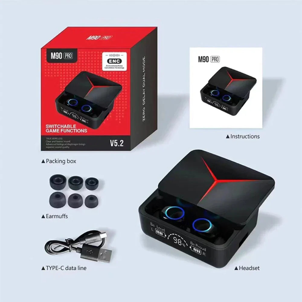 M90 PRO EARBUDS TWS BLUETOOTH 5.2