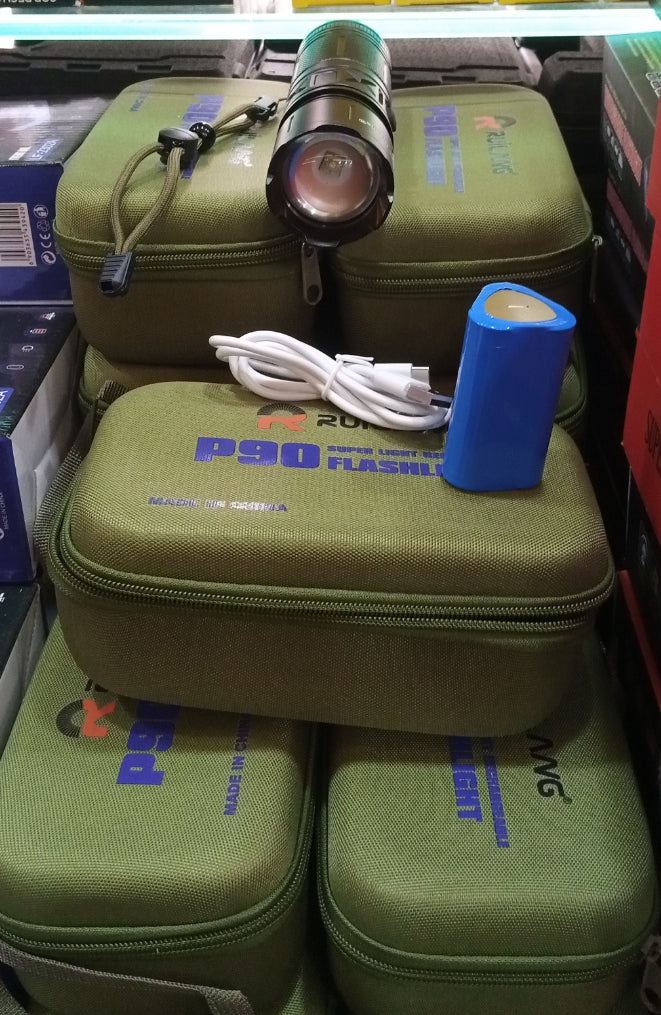 LASER LED P90 Torch more then 1km Range, waterproof