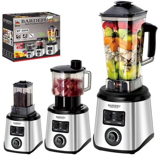 BARDEFU 8500w 3 in 1 Stainless Steel Portable Juicer Blender