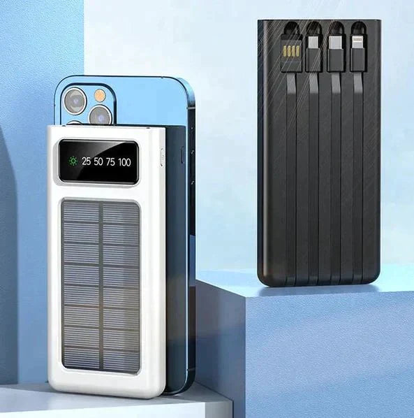 SOLAR POWER BANK Built in cable 10000 mah