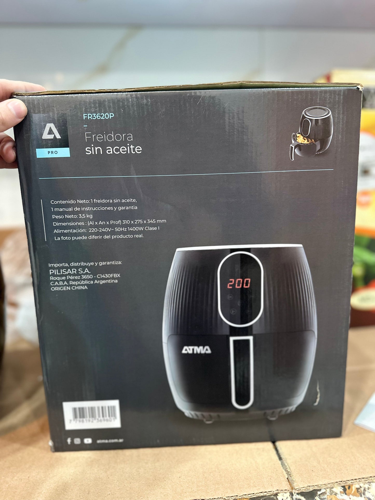 ATMA pro digital air fryer — 3.6 L