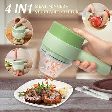 4 In 1 GATLING Food Chopper Rechargeable